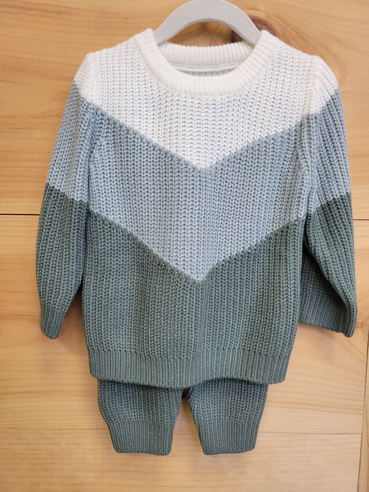Baby boy knit 2 pc outfit